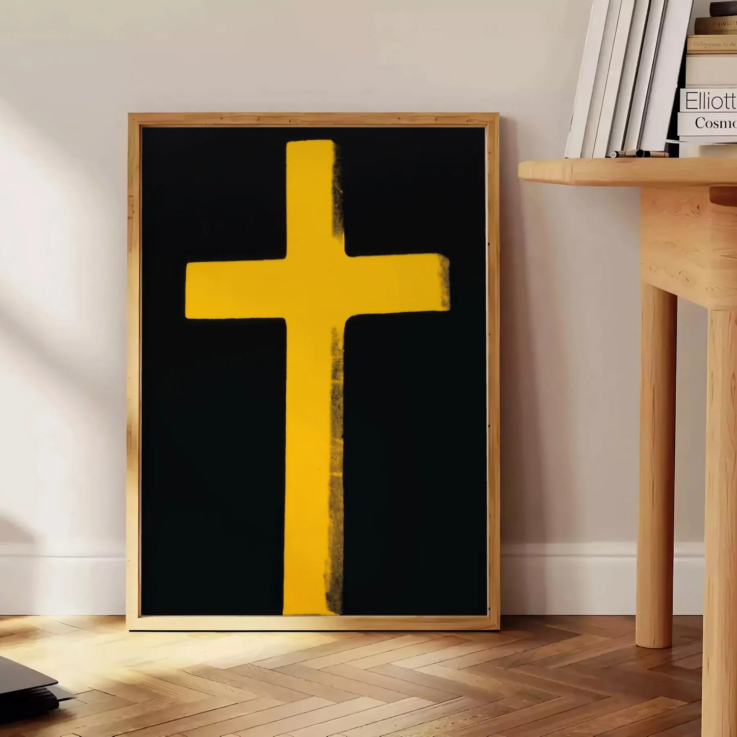 captivating Lord Cross poster exquisite piece popular art vibrant orange sleek gray hues wall thoughtful gift artwork elegance space sizes A4 cm A0