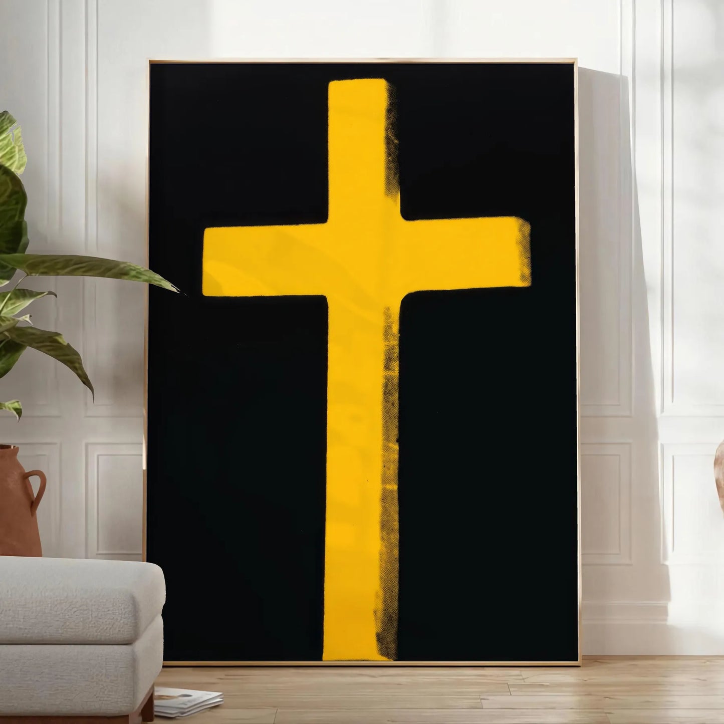 captivating Lord Cross poster exquisite piece popular art vibrant orange sleek gray hues wall thoughtful gift artwork elegance space sizes A4 cm A0